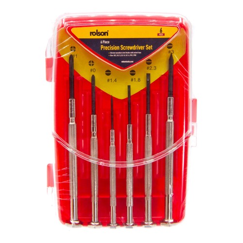 Rolson 6 Pc Precision Screwdriver Set