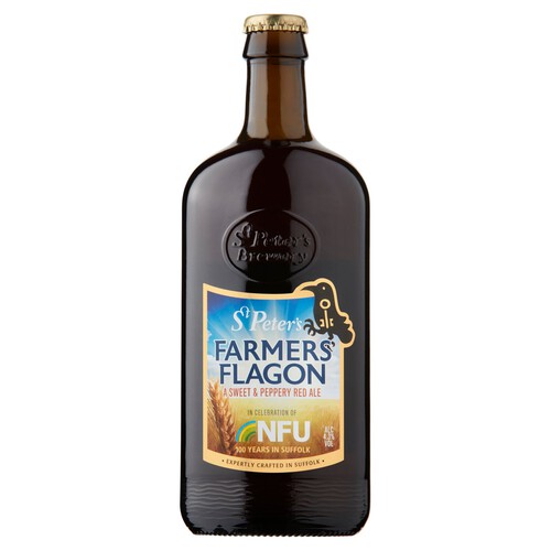 St. Peter's Farmers Flagon Ale Beer Bottle 