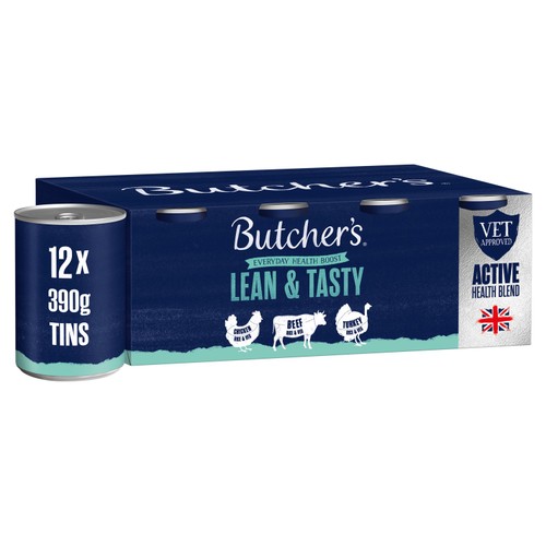 Butcher's Wholegrain Lean & Tasty Low Fat Dog Food Tins