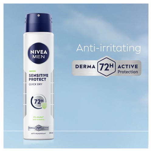 NIVEA MEN Sensitive Protect 72h Anti-Perspirant Deodorant Spray