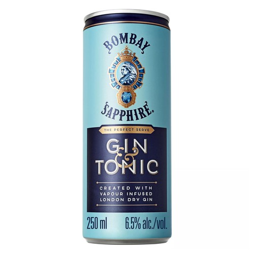 Bombay Sapphire Gin & Tonic Premix Cocktail