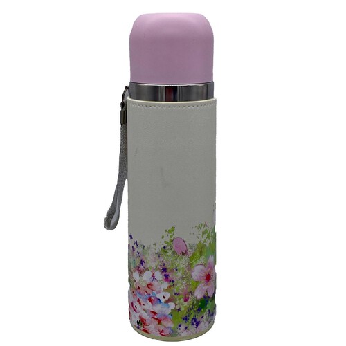 Floral Stainless Steel Travel Flask 