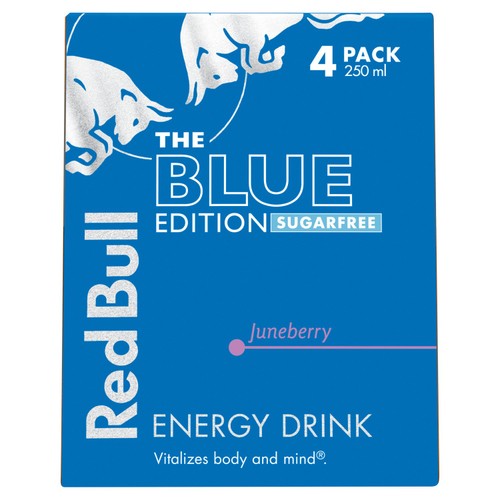 Red Bull Energy Drink Sugar Free Blue Edition Juneberry