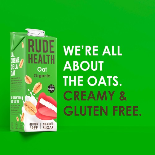 Rude Health Organic Unsweetened Oat Drink 1L