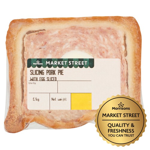 Market Street Slicing Pork Pie With Egg