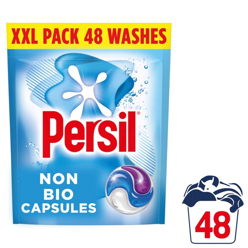 Persil Non Bio 3 in 1 Sensitive Laundry Washing Detergent Capsules 48 Wash