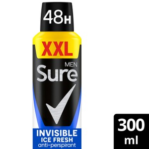 Sure Men XXL Anti-Perspirant 300ml - Invisible Ice Fresh