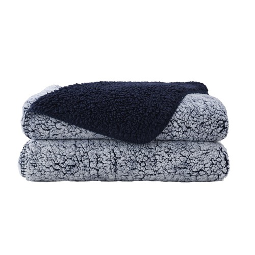 Nutmeg Home Sherpa Indigo Marl Throw