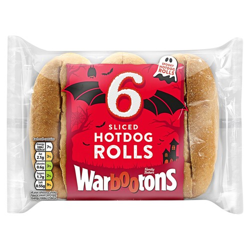 Warburtons Sliced Hotdog Rolls