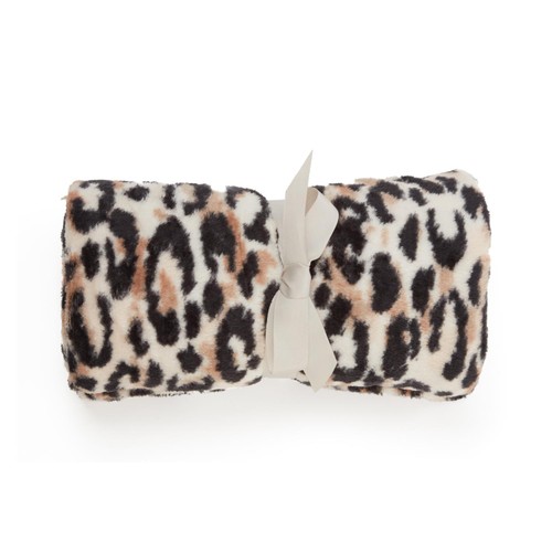 Nutmeg Home Leopard Print Throw