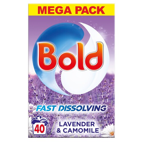 Bold 2in1 Washing Powder Lavender & Camomile 40 Washes