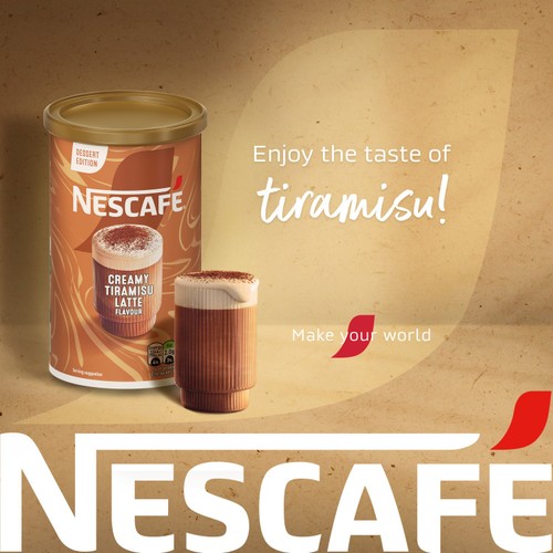 Nescafe Tiramisu Latte Coffee 260g Tub