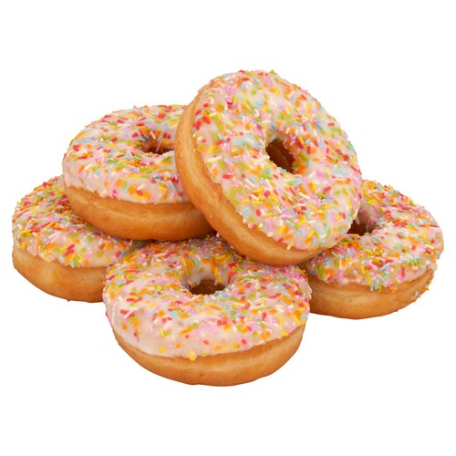 Morrisons Birthday Cake Iced Ring Doughnuts 