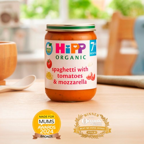 Hipp Organic Spaghetti With Tomatoes & Mozzarella 