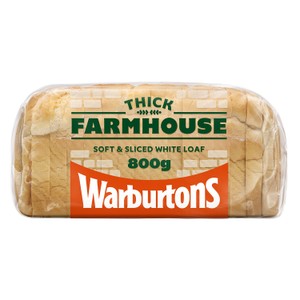 Warburtons Farmhouse Soft White Thick 800g