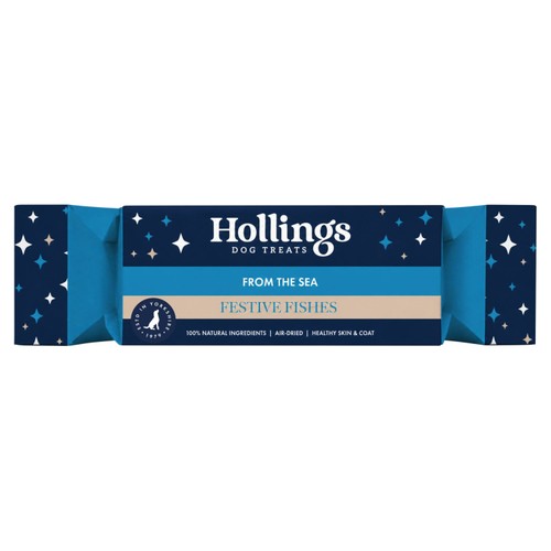 Hollings Dog Treats Christmas Cracker Festive Fishes 40g