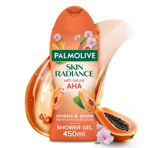 Palmolive Skin Radiance Papaya & Peach Blossom Shower Gel Body Wash 450ml