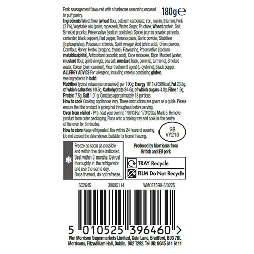 Morrisons Mini BBQ Sausage Rolls 180g