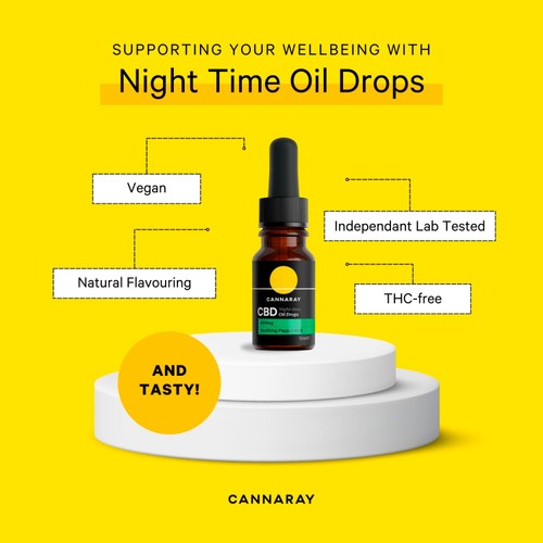 Cannaray Cbd Night Time Oil Drops