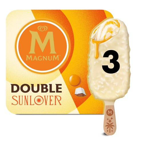 Magnum Double Sunlover White Chocolate, Mango, Coconut Ice Cream Sticks