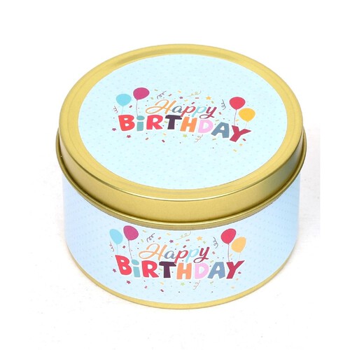 Morrisons Happy Birthday Tin Candle