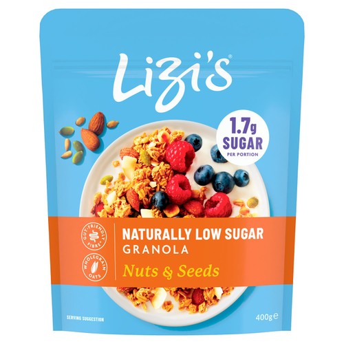 Lizi's Low Sugar Granola Nuts & Seeds 400g