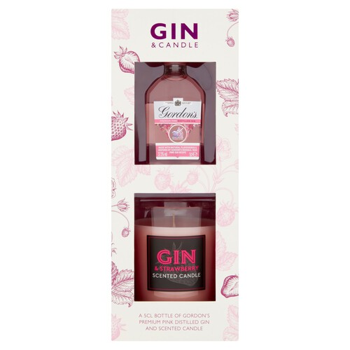 Gordon's Pink Gin And Scented Candle Gift Set