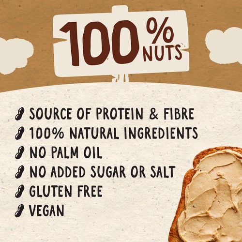Whole Earth 100% Smooth Peanut Butter 1kg