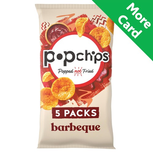 Popchips Barbecue Multipack Crisps 5 Pack