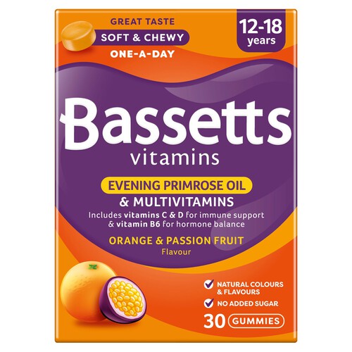 Bassetts 12-18 Years Multi Vitamins Orange & Passionfruit 