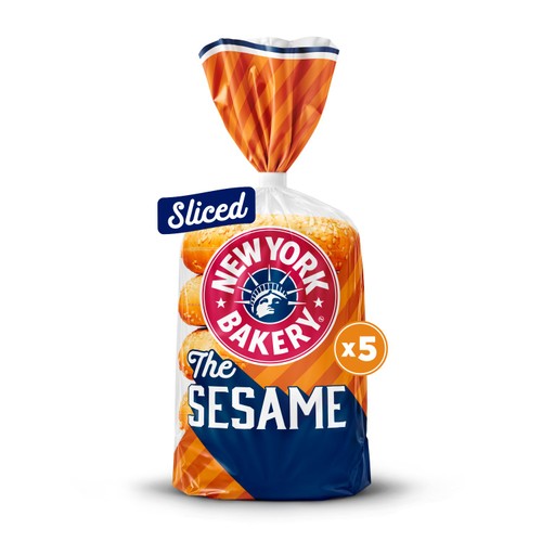 New York Bakery Co. Sesame Bagel 5 Pack