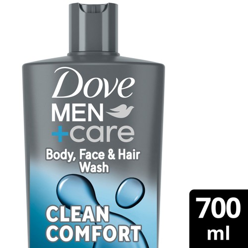 Dove Men Body, Face & Hair Wash Clean Comfort 700ml