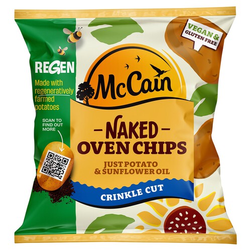 McCain Naked Oven Chips Crinkle Cut 