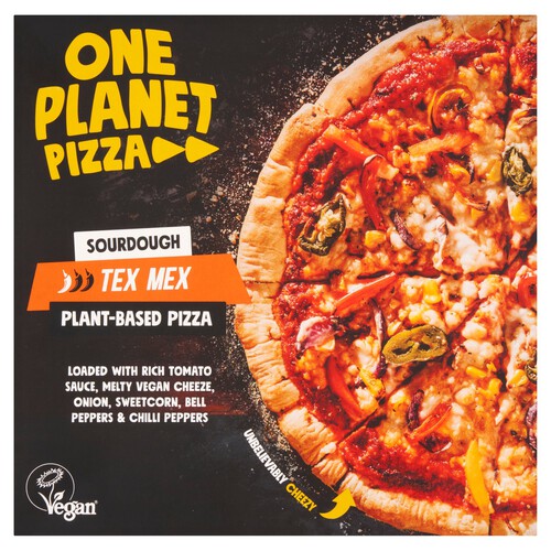 One Planet Tex Mex Vegan Pizza 