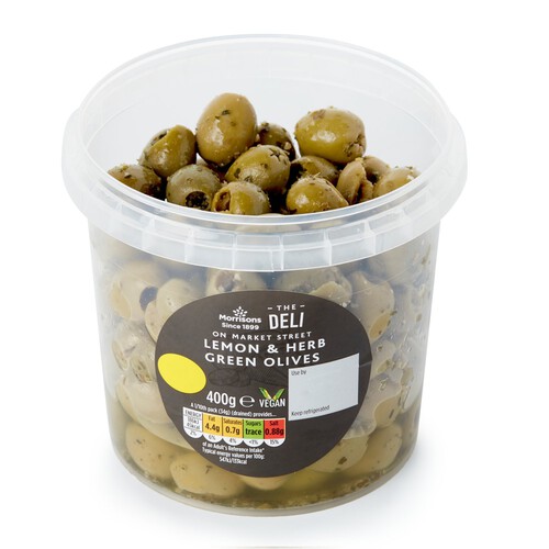 Market Street Deli Lemon & Herb Green Olives