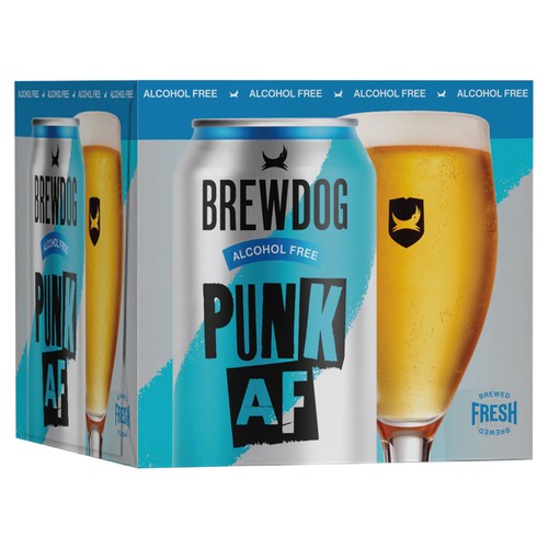 BrewDog Punk Alcohol Free Beer Cans 4x330ml