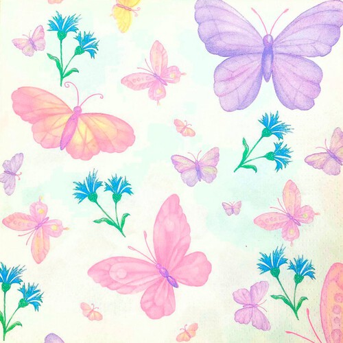 Nutmeg Home Butterfly Napkins 