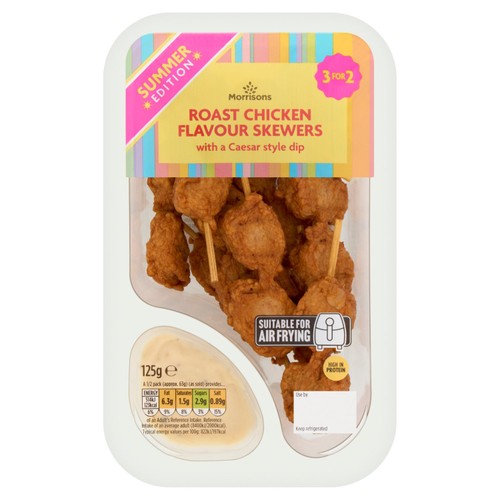 Morrisons Roast Chicken Skewers & Caesar Dip 125g