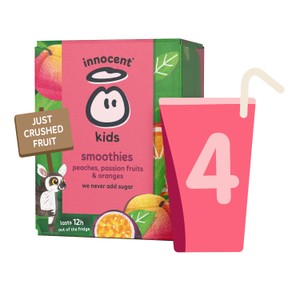 innocent Kids Smoothies Peaches, Passion Fruits & Oranges 4 x 150ml