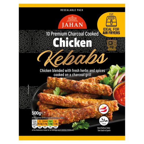 Jahan Charcoal Cooked Chicken Kebabs 