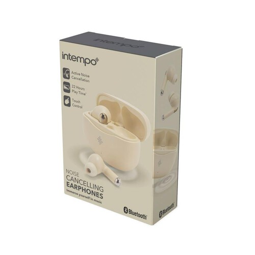 Intempo Noise Cancelling Earphones Sand