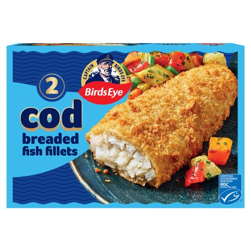 Birds Eye 4 Breaded Cod Fish Fillets 400g