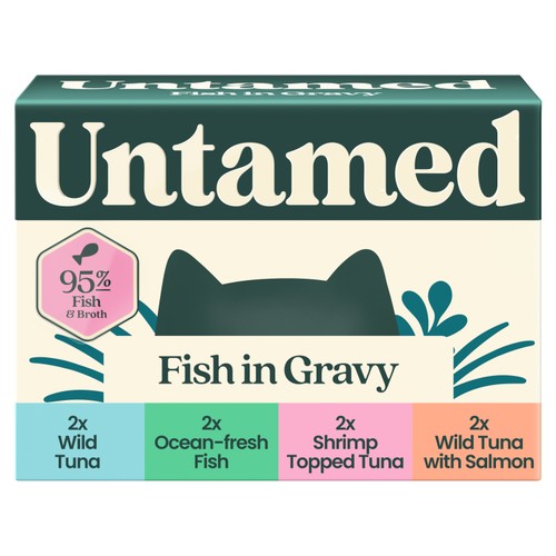 Untamed Fish Selection Box In Gravy Cat Food