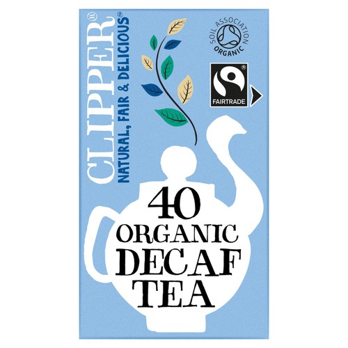 Clipper Organic And Fairtrade Decaffeinted 40 Tea Bags 116g