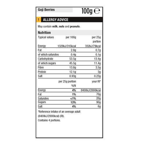 Morrisons Goji Berries 100g