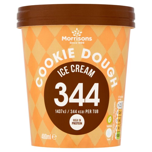 Morrisons Low Calorie High Protein Choc Chip Cookie Dough Ice Cream