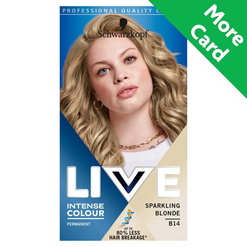 Schwarzkopf Live Colour Permanent Sparkling Blonde Hair Dye 