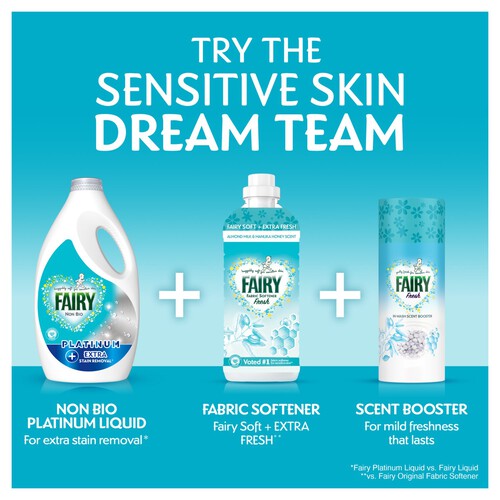 Fairy Platinum Stain Remover Non Bio Washing Liquid