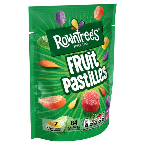 Rowntree's Fruit Pastilles Vegan Friendly Sweets Sharing Bag 143g
