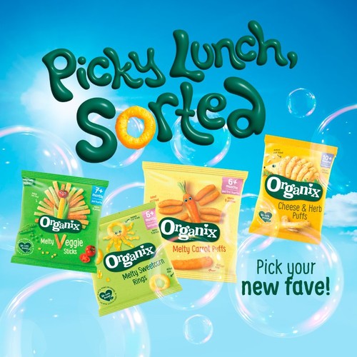 Organix Melty Sweetcorn Rings Organic Baby Finger Food Snack